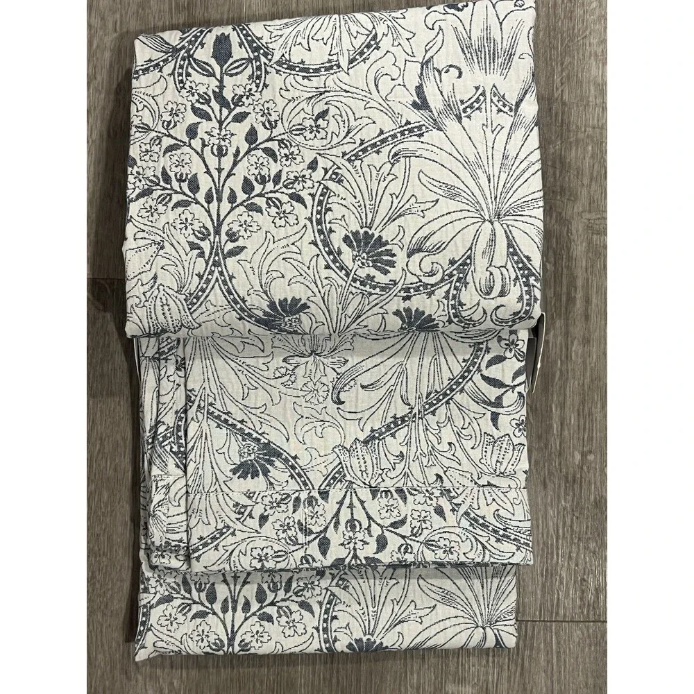 William Morris & Co Woodland Weeds Textured Fabric Shower Curtain 100% Cotton